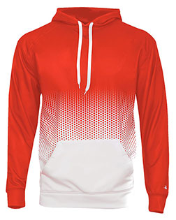 Badger 1404 Men's Hooded Sweatshirt - Heavyweight 8.5oz cotton/poly fleece hoodie with double-needle stitching, kangaroo pocket, and reinforced drawstrings. Built for durability in tough environments.