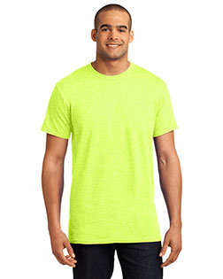 Hanes 4200 Men's T-Shirt - 100% cotton jersey crewneck tee with double-needle stitching, tear-away label, and relaxed fit. Perfect for work, casual wear, or custom printing.
