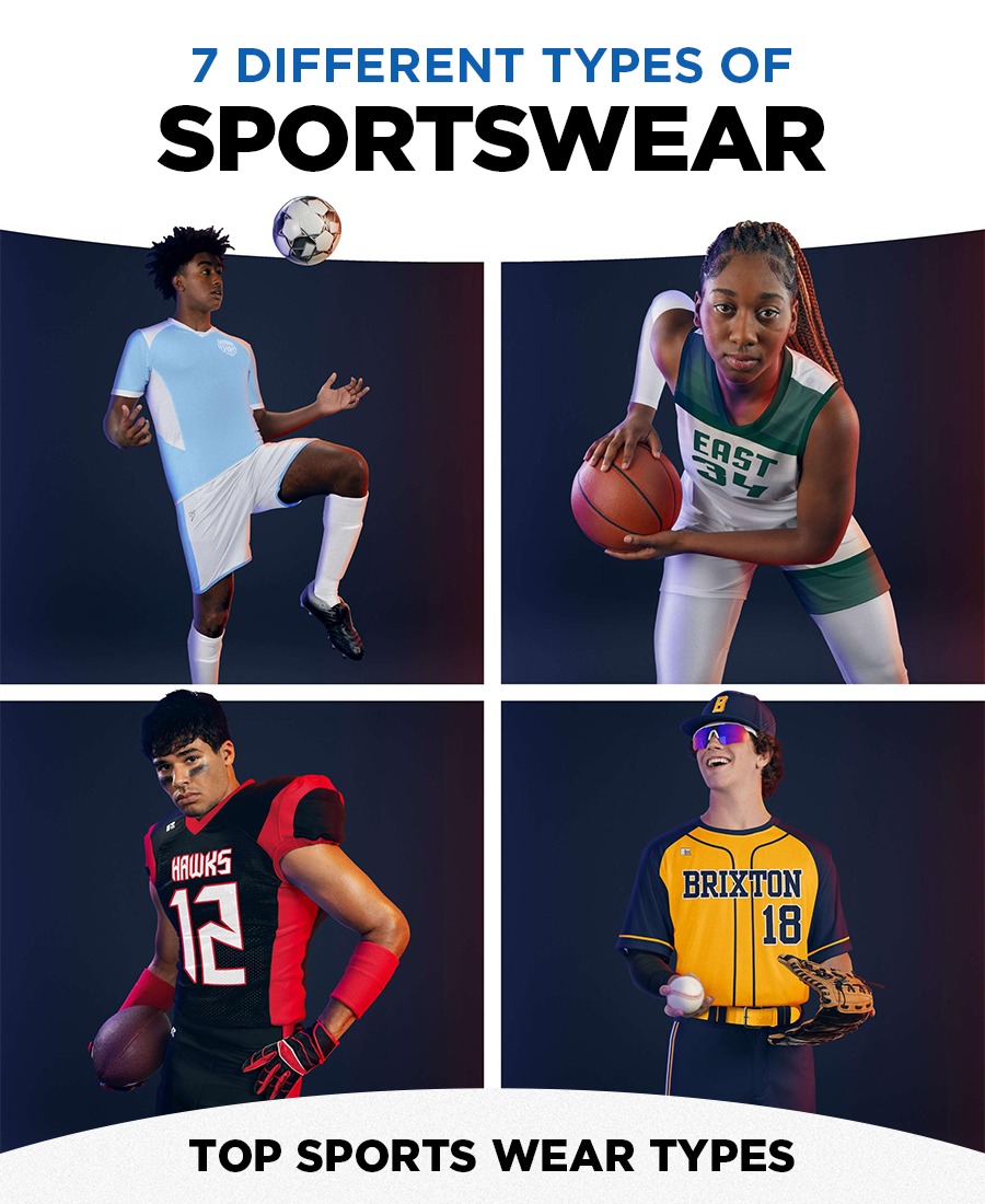 High-performance sportswear: Athlete in compression gear for muscle support