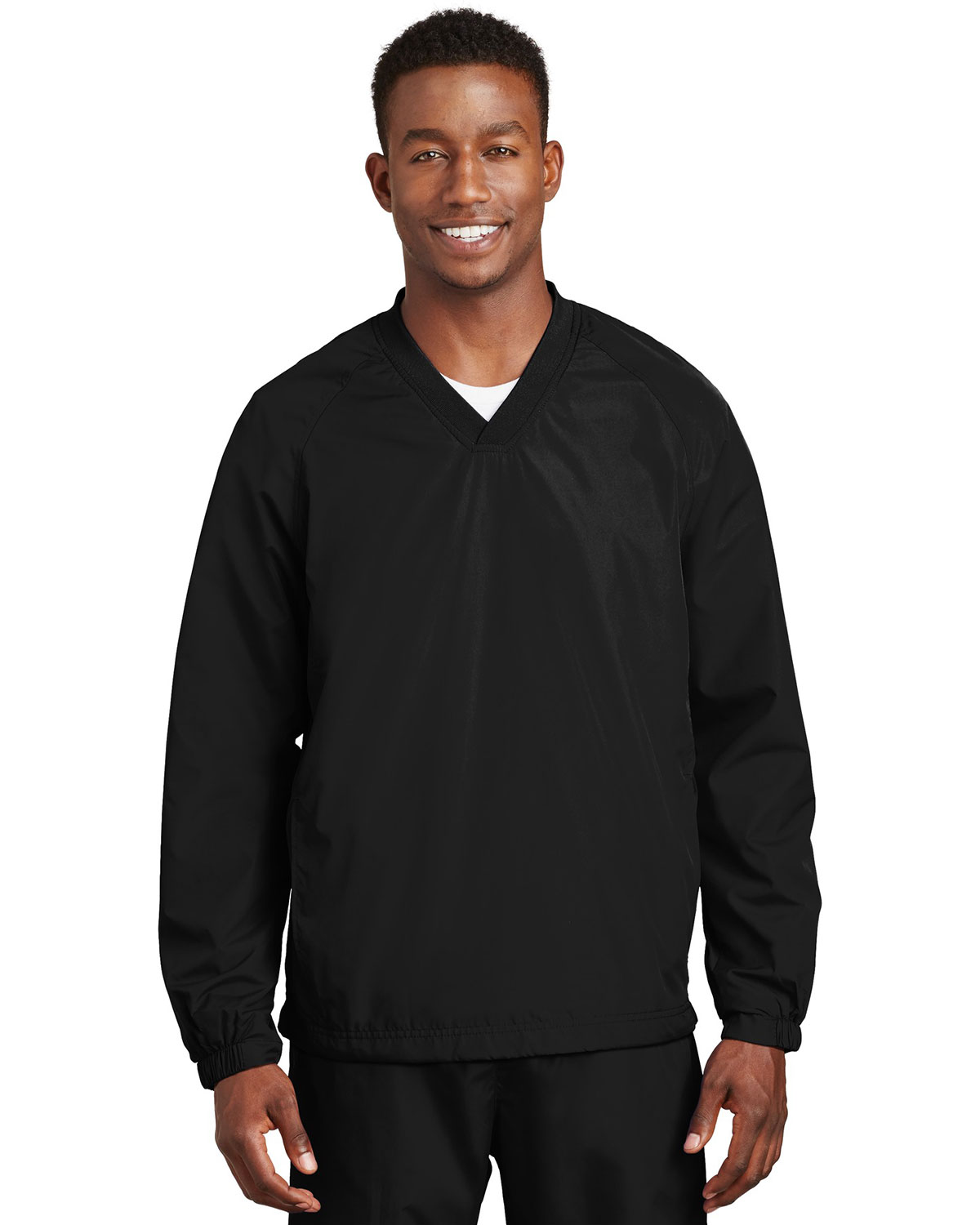 Download Sport-Tek Men's Polyester Side Pocket Rib Knit V Neck ...