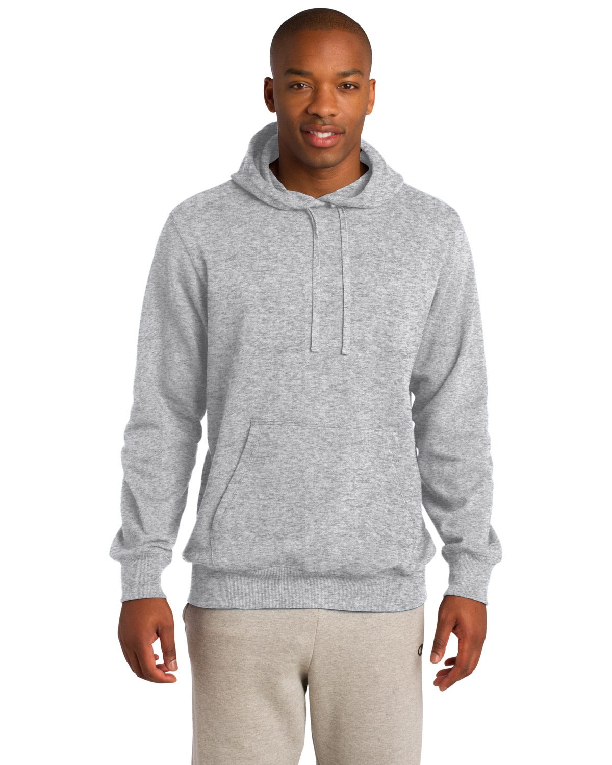 red winter hoodie