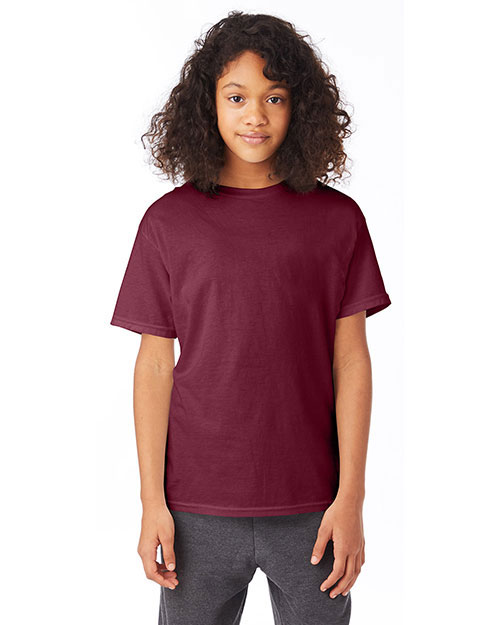 Hanes 5370 Boys 5.2 oz., 50/50 ComfortBlend EcoSmart T-Shirt at GotApparel Hanes 5370 Boys 5.2 oz., 50/50 ComfortBlend EcoSmart T-Shirt at GotApparel